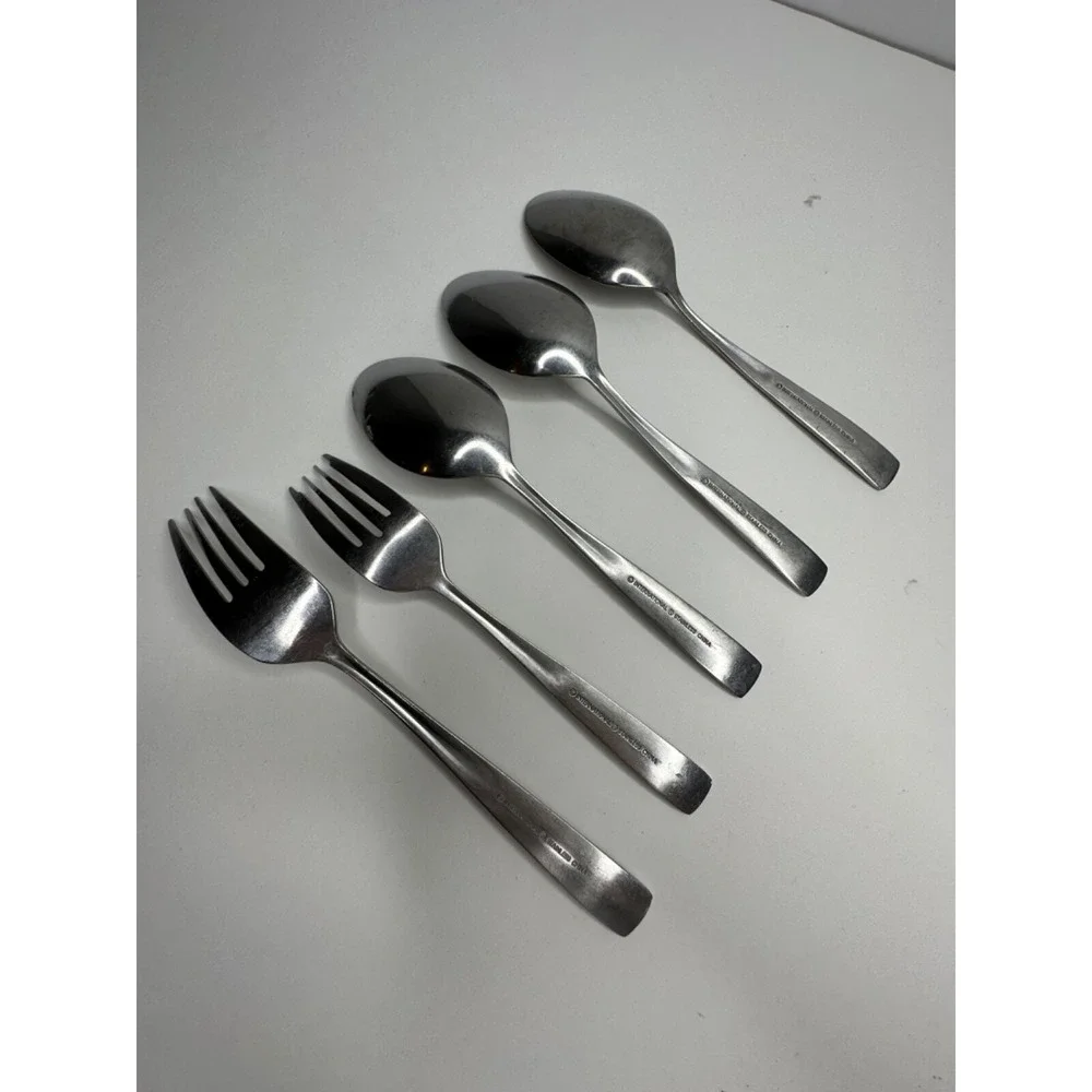 International‎ Stainless Flatware Satin Fork Spoon Set 5 Pcs Replacement